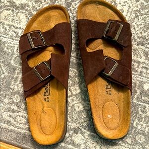 Birkenstock Brown Suede Sandals by betulas